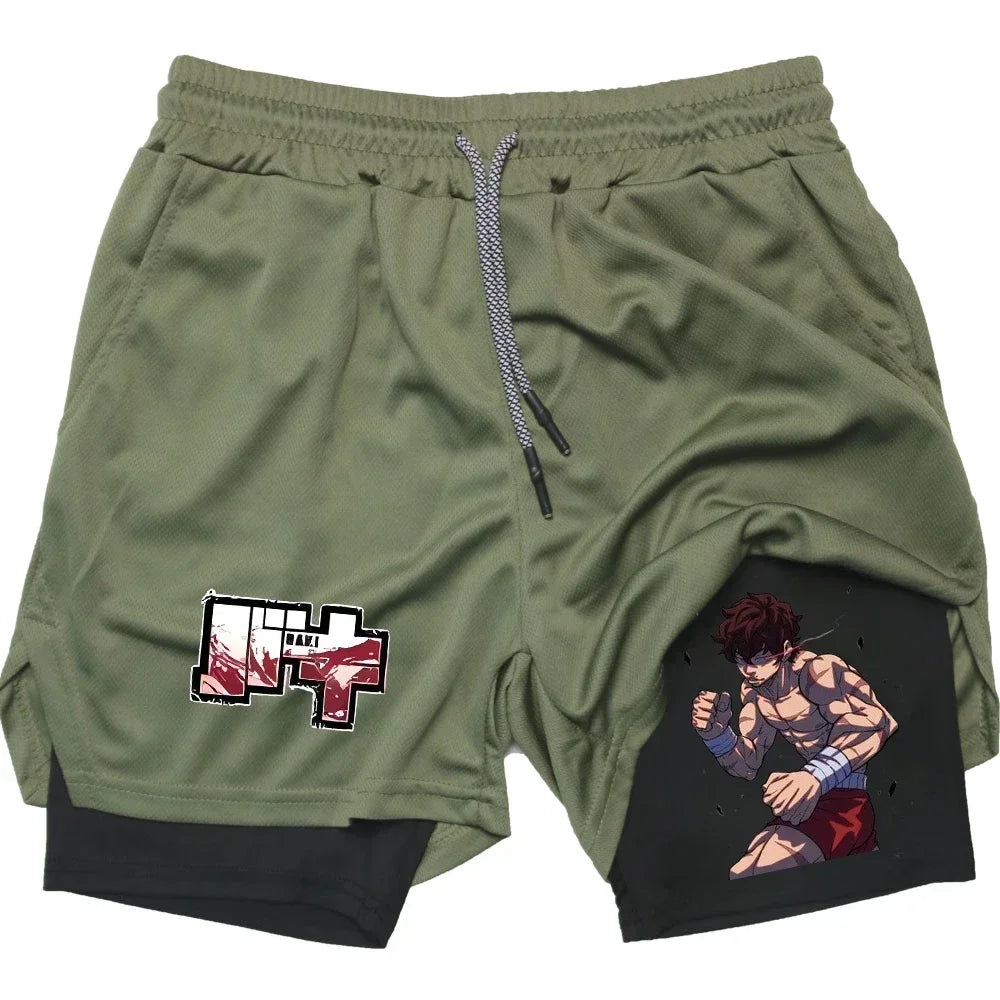 2025 Basketball Shorts Shorts Running Anime Men's Gym Sports Quick-drying Training Exercise Fitness Jogging Mobile Phone Pants