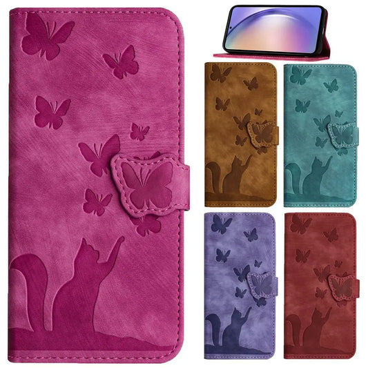 3D Cat Flip Wallet Case for Samsung