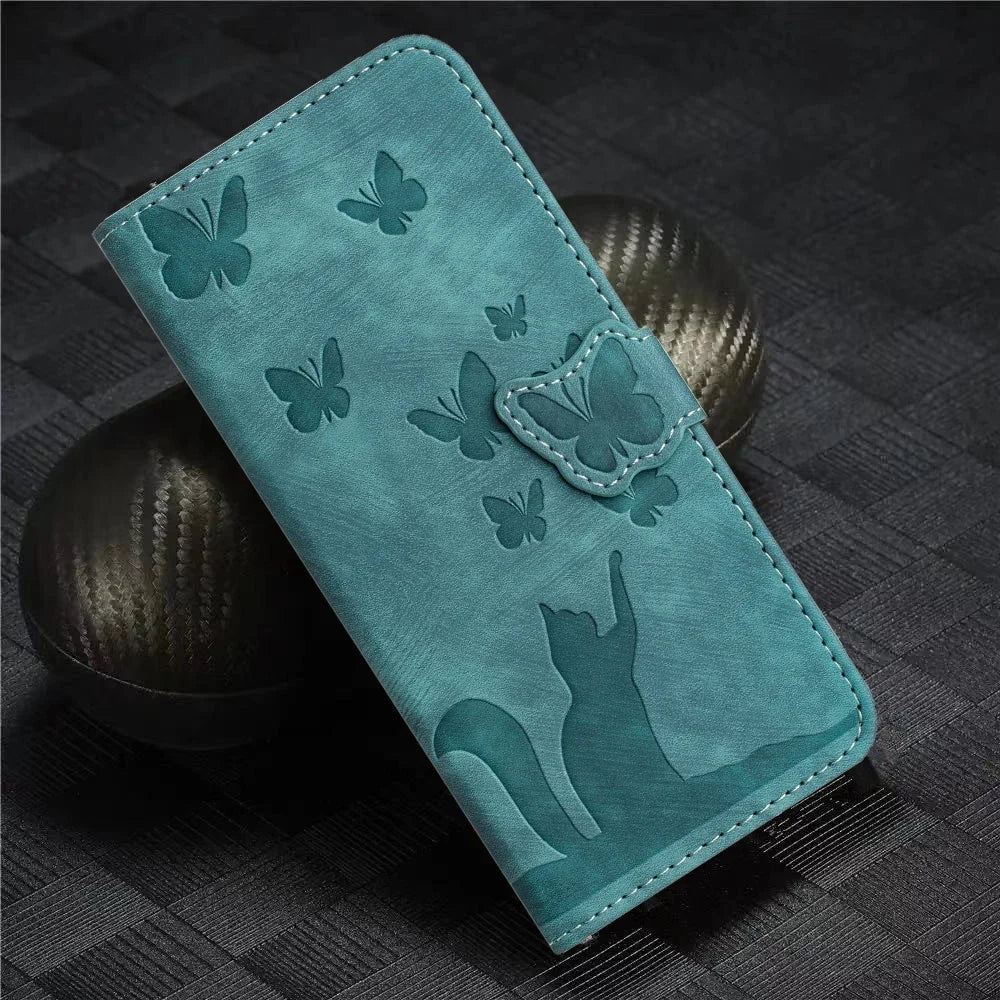 3D Cat Flip Wallet Case for Samsung