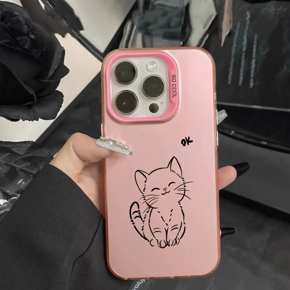 Couple Cat Phone Case For Honor phones