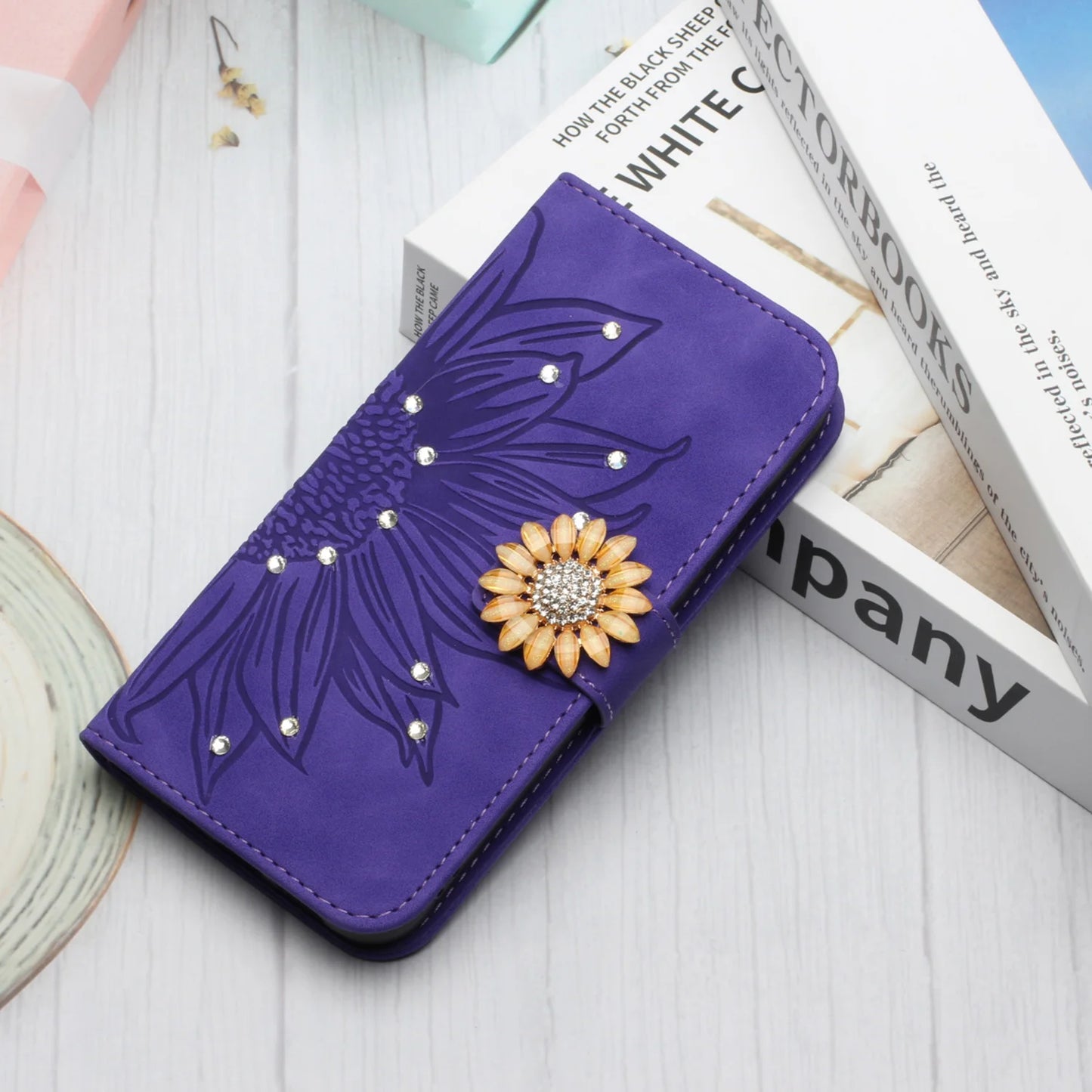 3D Glitter Strap Phone Case for Samsung (Purple, Red, Dark Blue, Dark Purple, Hot Pink)