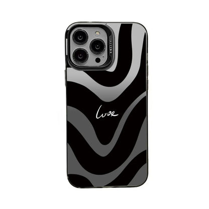 Color Case For iPhone, IMD Shockproof Luxury Stripe Fundas