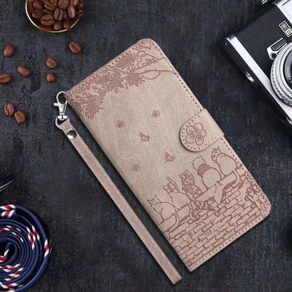 S24 Ultra S23 FE Leather Case for Samsung Galaxy A55 A35 A15 A05S A54 A34 A24 A14 A53 A33 A13 A23 Case 3D Cat Phone Wallet Cover