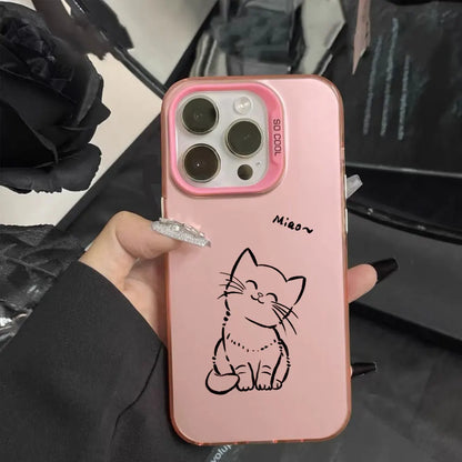 Couple Cat Phone Case For Honor phones