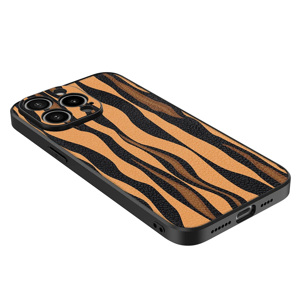 Tiger Stripe Image with Camera Paint Case for iPhone