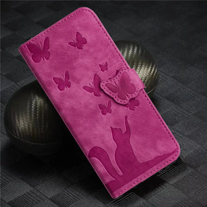 3D Cat Flip Wallet Case for Samsung