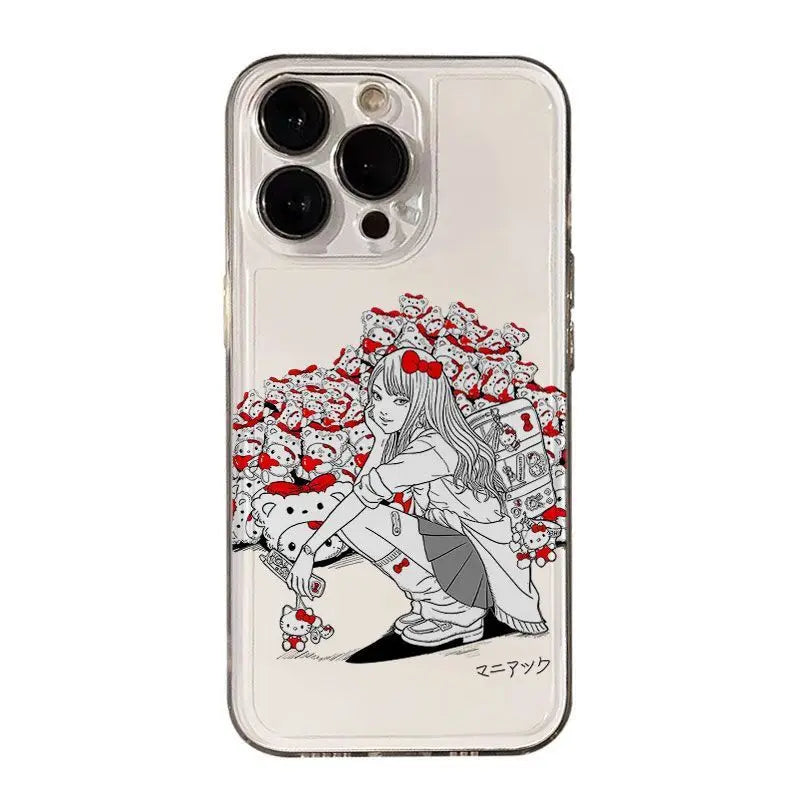 Anime Tomie Kawakamis Hello Kittys Phone Case For iPhone