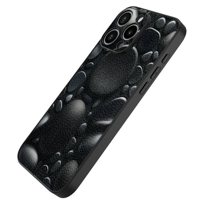 High Quality Paint Black Stone with Camera Paint Case for iPhone