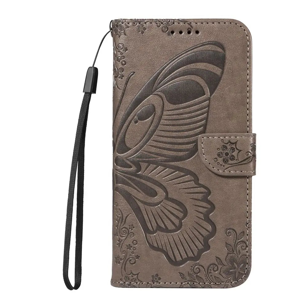 Wallet Phone Case for Funda Samsung Galaxy A55 A54 A53 A35 A34 A33 A25 A15 A05 A24 A14 A23 A13 5G Cases Butterfly Leather Cover