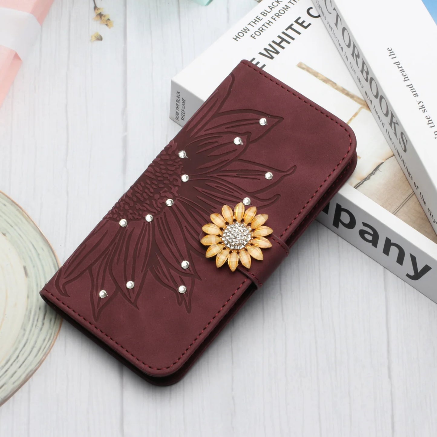 3D Glitter Strap Phone Case for Samsung (Purple, Red, Dark Blue, Dark Purple, Hot Pink)