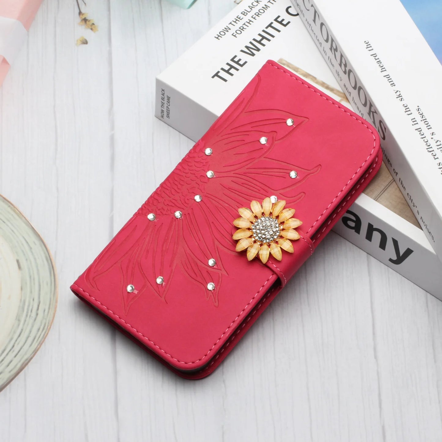 3D Glitter Strap Phone Case for Samsung (Claret, Blue, Gold, Green, Pink)