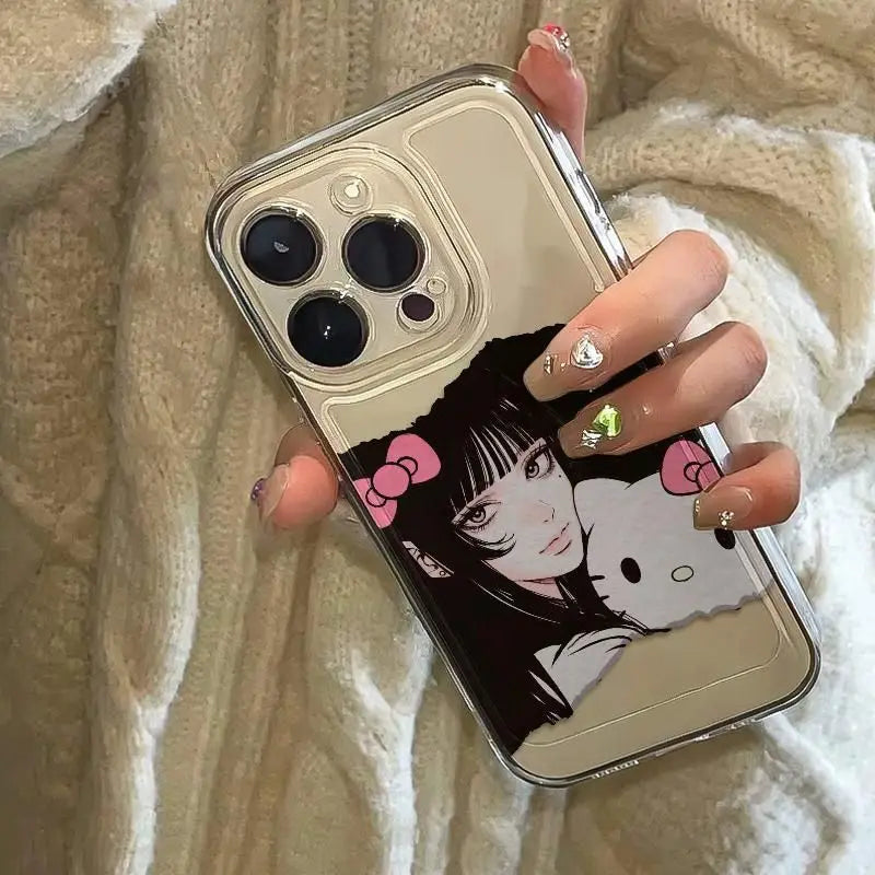 Anime Tomie Kawakamis Hello Kittys Phone Case For iPhone