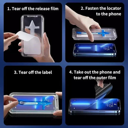 3Pcs Tempered Glass For iPhone. High Definition Screen Protector Film Install Tool