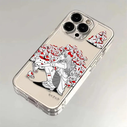 Anime Tomie Kawakamis Hello Kittys Phone Case For iPhone