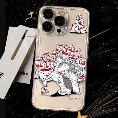 Anime Tomie Kawakamis Hello Kittys Phone Case For iPhone