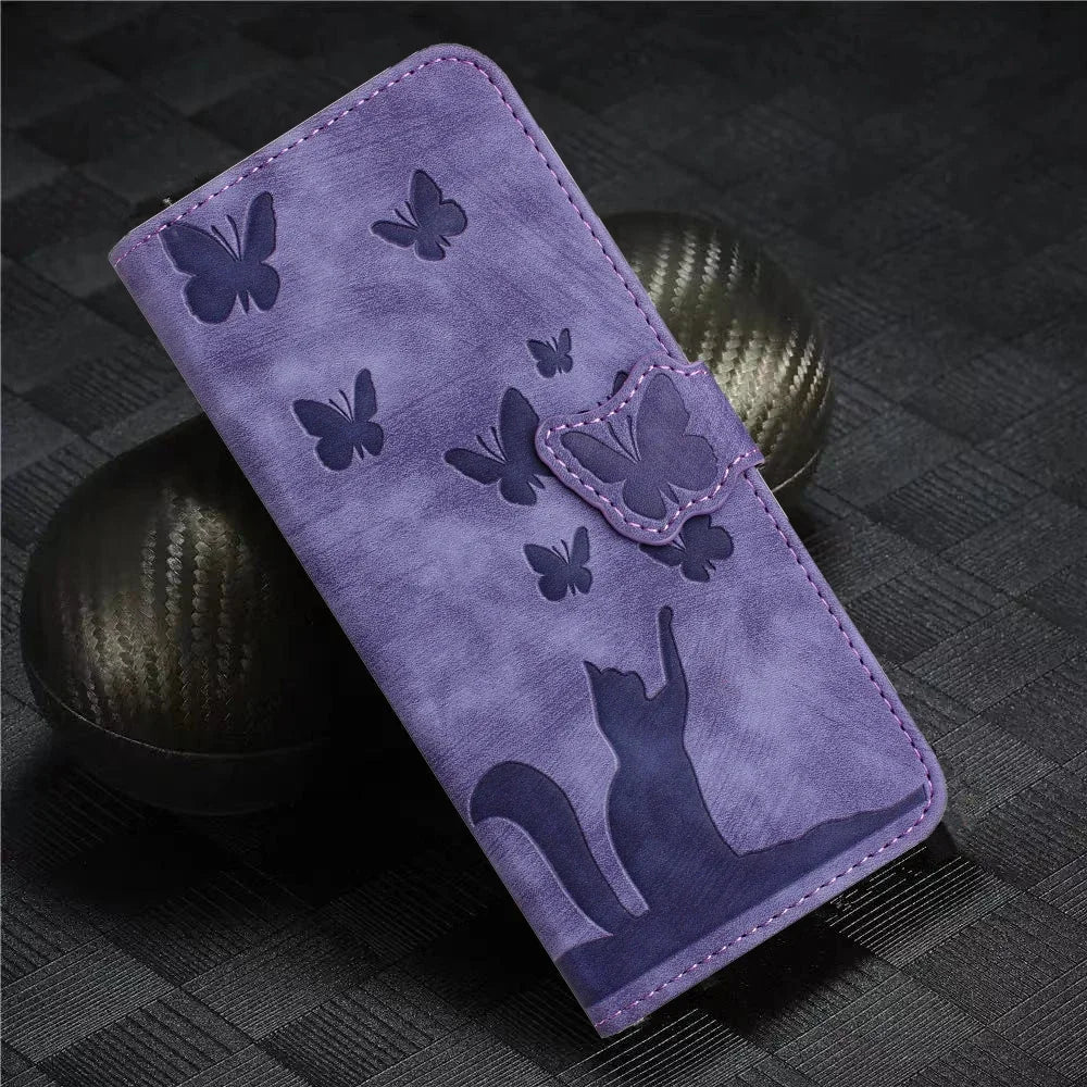 3D Cat Flip Wallet Case for Samsung