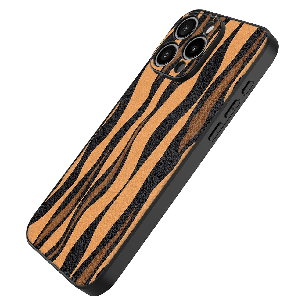 Tiger Stripe Image with Camera Paint Case for iPhone