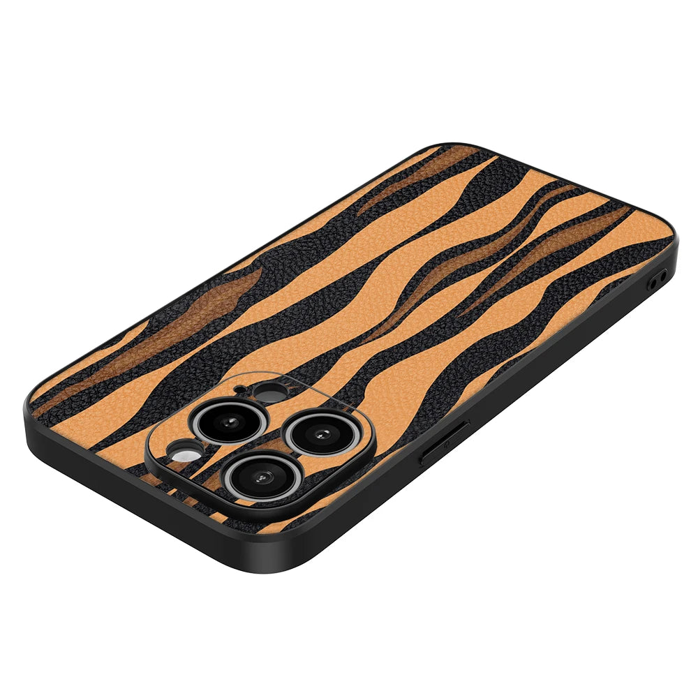 Tiger Stripe Image with Camera Paint Case for iPhone