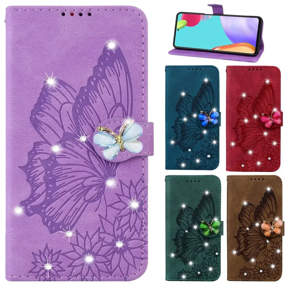 Glitter Wallet Flip Case for Samsung