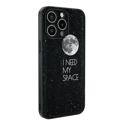 Moon Earth Space Pattern with Camera Paint Case for iPhone