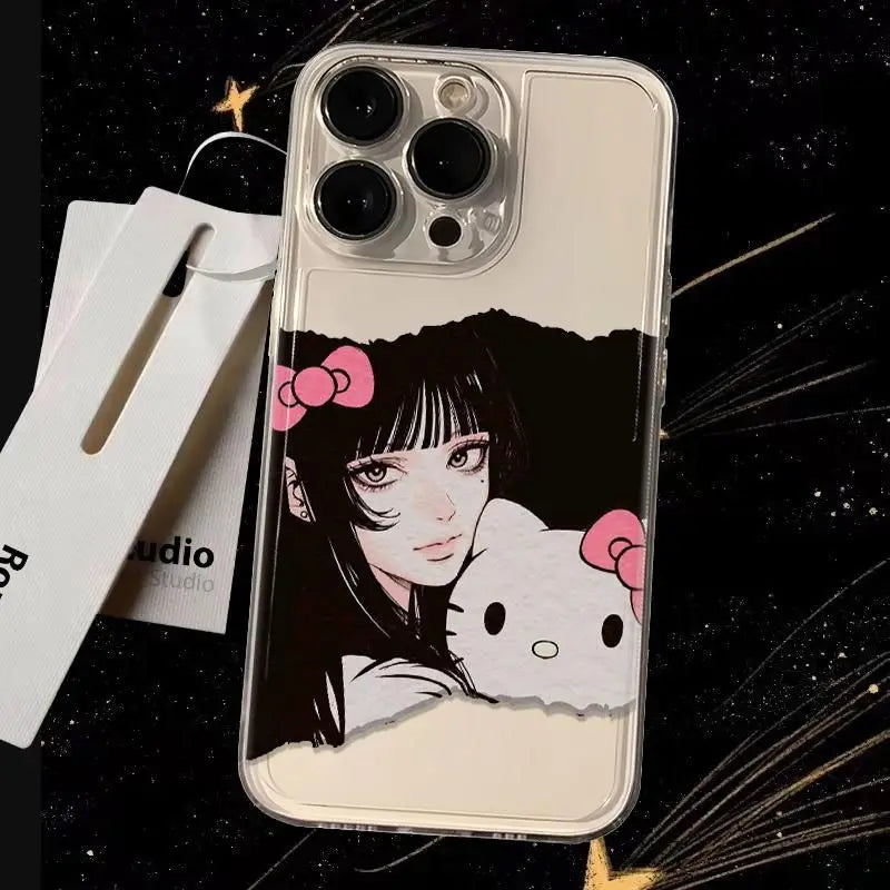 Anime Tomie Kawakamis Hello Kittys Phone Case For iPhone