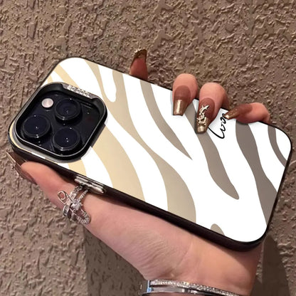 Color Case For iPhone, IMD Shockproof Luxury Stripe Fundas