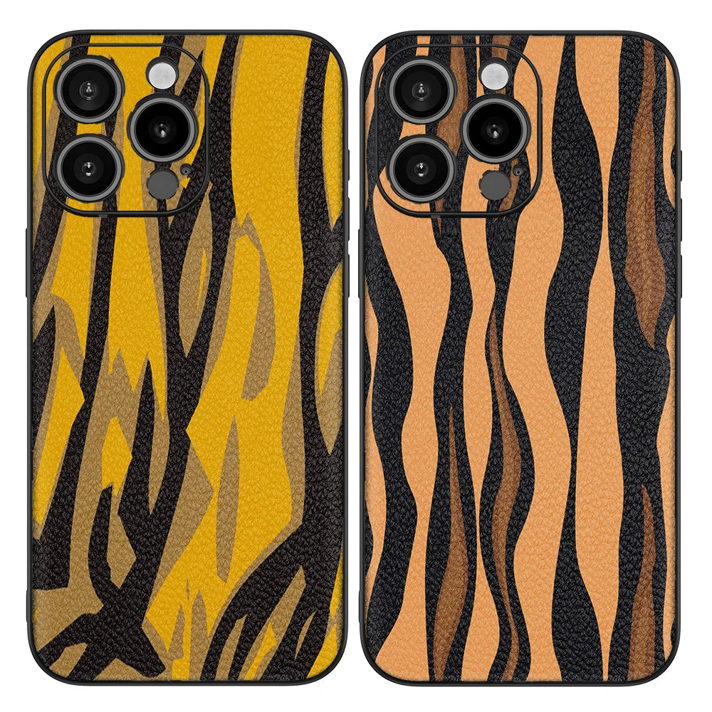 Tiger Stripe Image with Camera Paint Case for iPhone